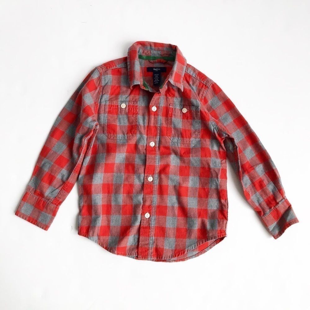 Baby Gap factory flannel button down EUC XS (4-5T)